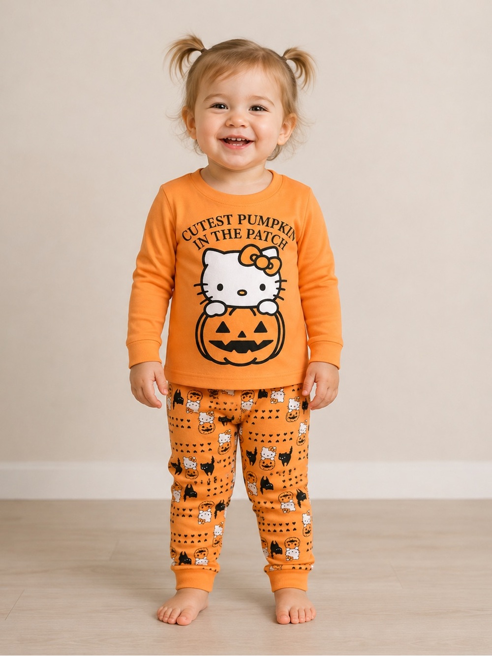 Hello Kitty Girls Halloween Sleep Set